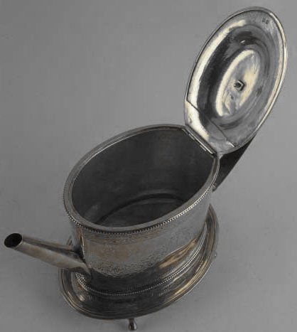 A George III Sterling Teapot and Stand, - 4