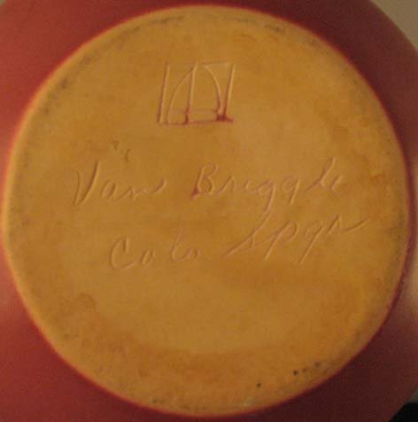 Van Briggle Ewer in mauve color, - 3