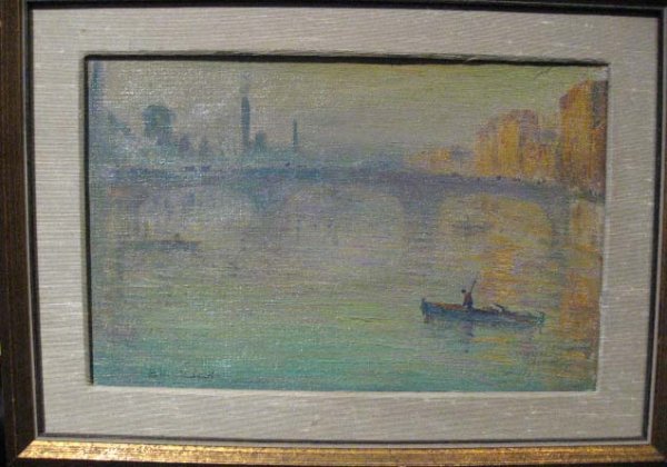 An Eliot Clark Oil on Canvas Painting,
