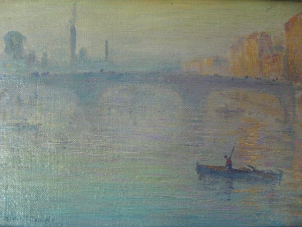 An Eliot Clark Oil on Canvas Painting, - 3