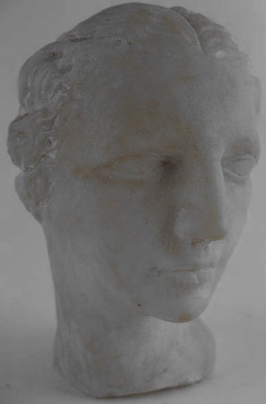A Carved Marble Head of a Lady,