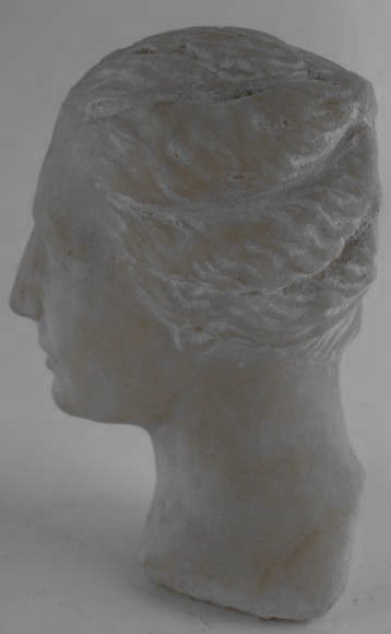A Carved Marble Head of a Lady, - 4
