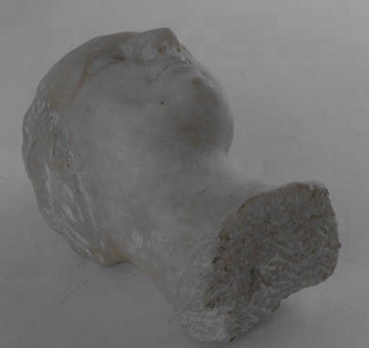A Carved Marble Head of a Lady, - 6