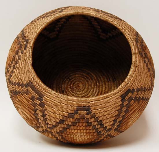 A Native American Basket Bowl, - 3