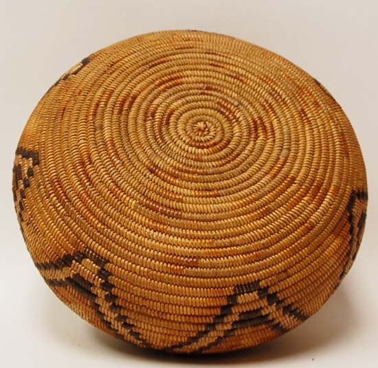 A Native American Basket Bowl, - 5
