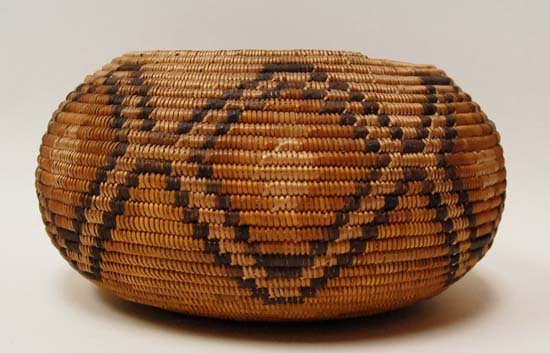 A Native American Basket Bowl, - 6