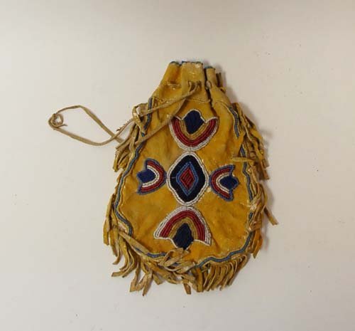A Native American Beaded Pouch,