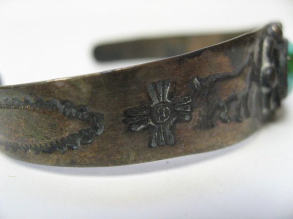 Two Early Southwestern Sterling Bracelets, - 5