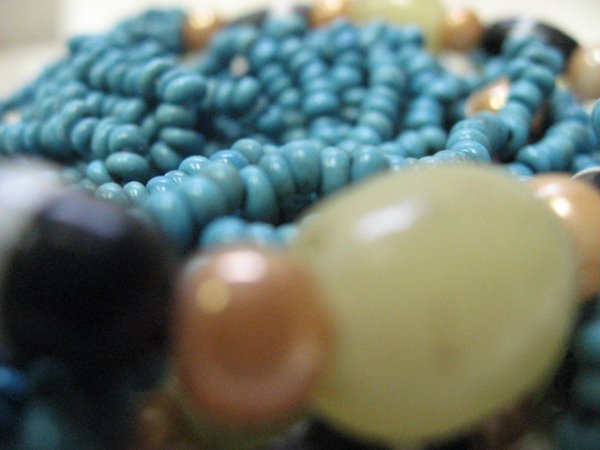 Two Native American Beaded Necklaces: - 8
