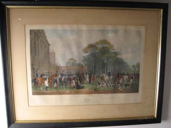 Two Large English Hunt Prints, - 2