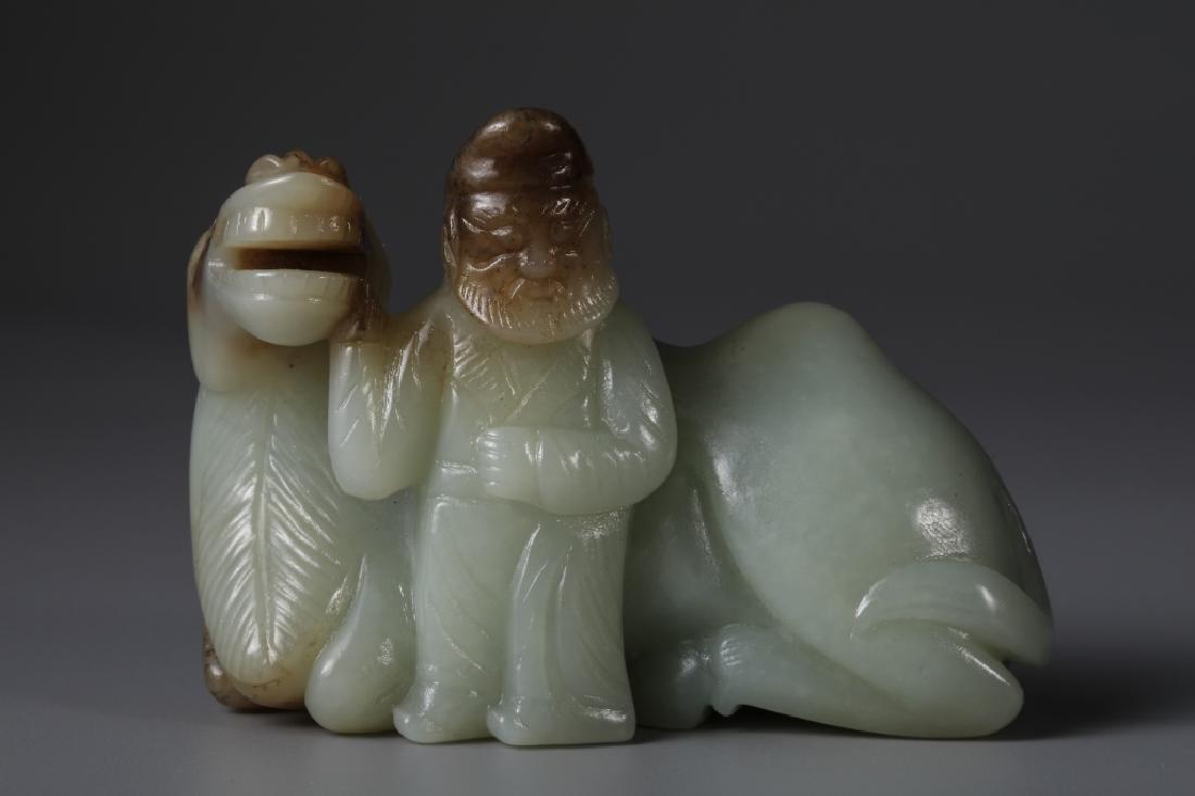 HETIAN JADE CHARACTER AND CAMEL STATUE (1 of 10)
