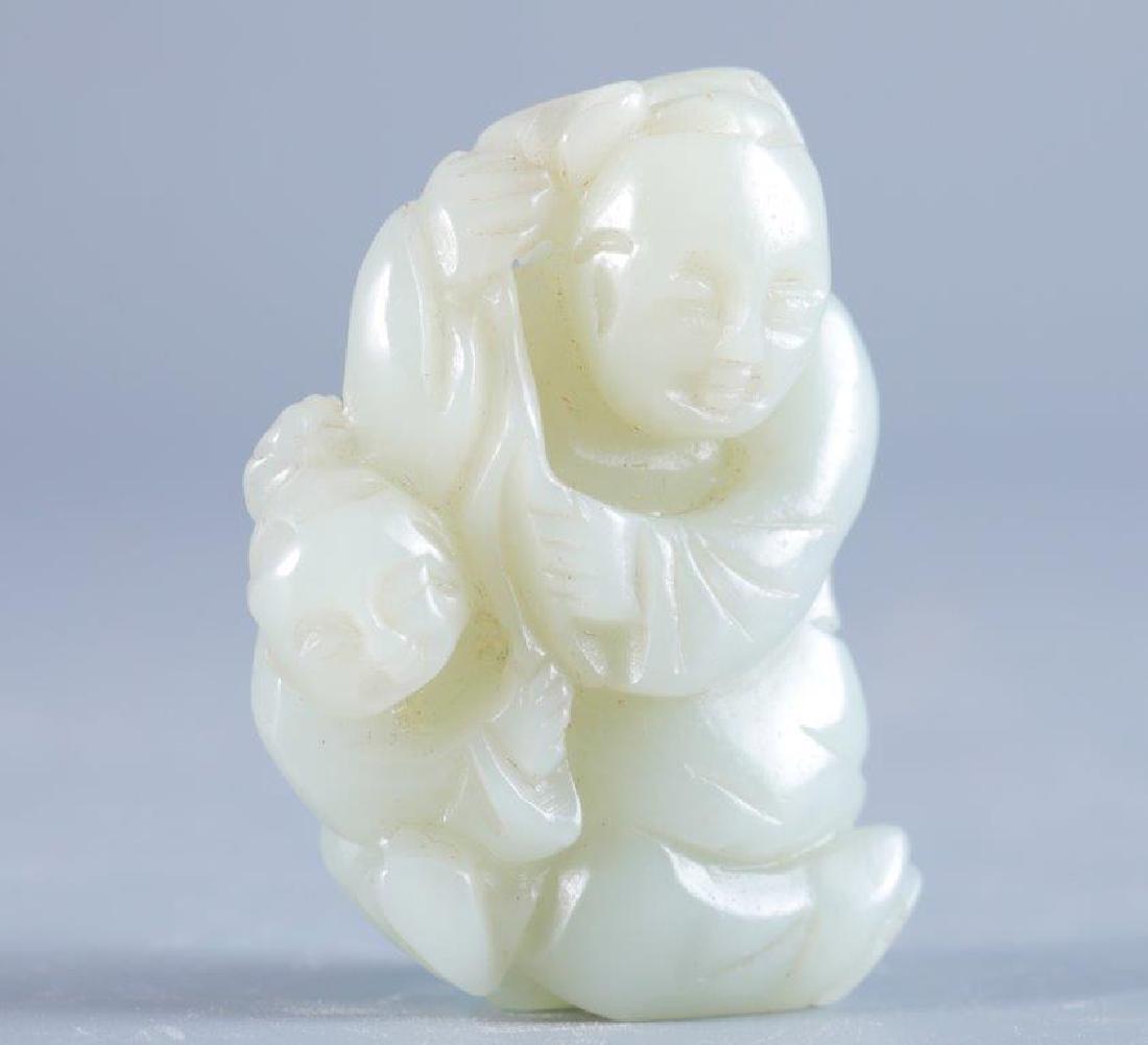 Ganoderma lucidum boy and Tian jade pieces (1 of 9)