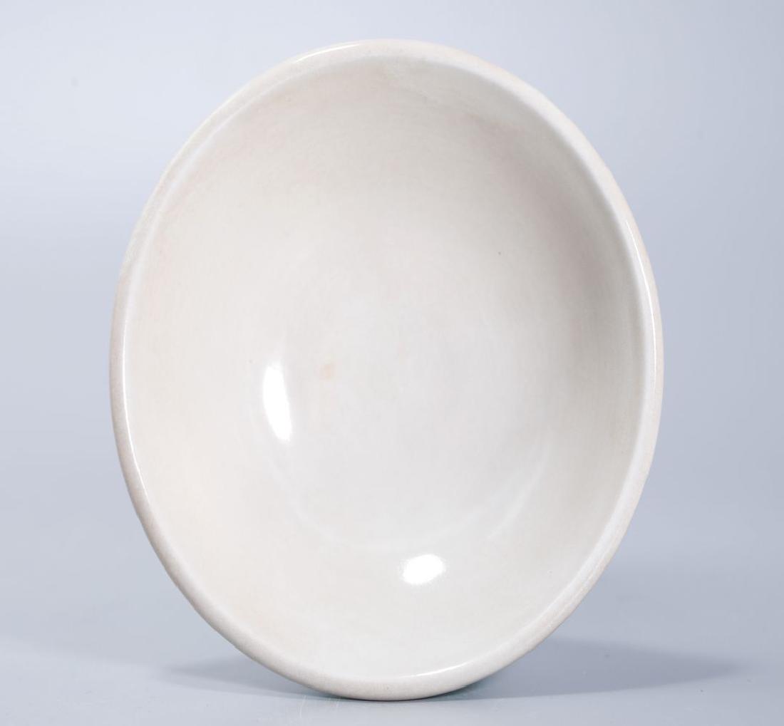DING KILN WHITE GLAZED BOWL WITH CHARACTER YING (1 of 7)