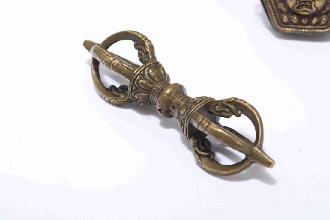 SET OF 2 QING DYNASTY TIBETAN BUDDHIST INSTRUMENTS (1 of 7)