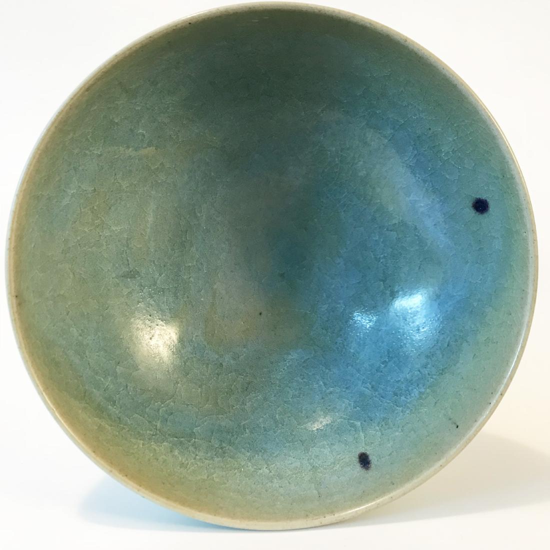 JUN KILN GREEN GLAZE LARGE BOWL (1 of 6)
