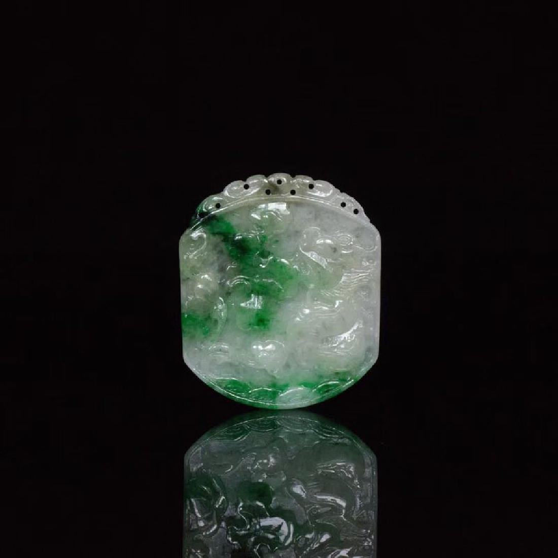 OLD JADE DRAGON AMULET (1 of 7)