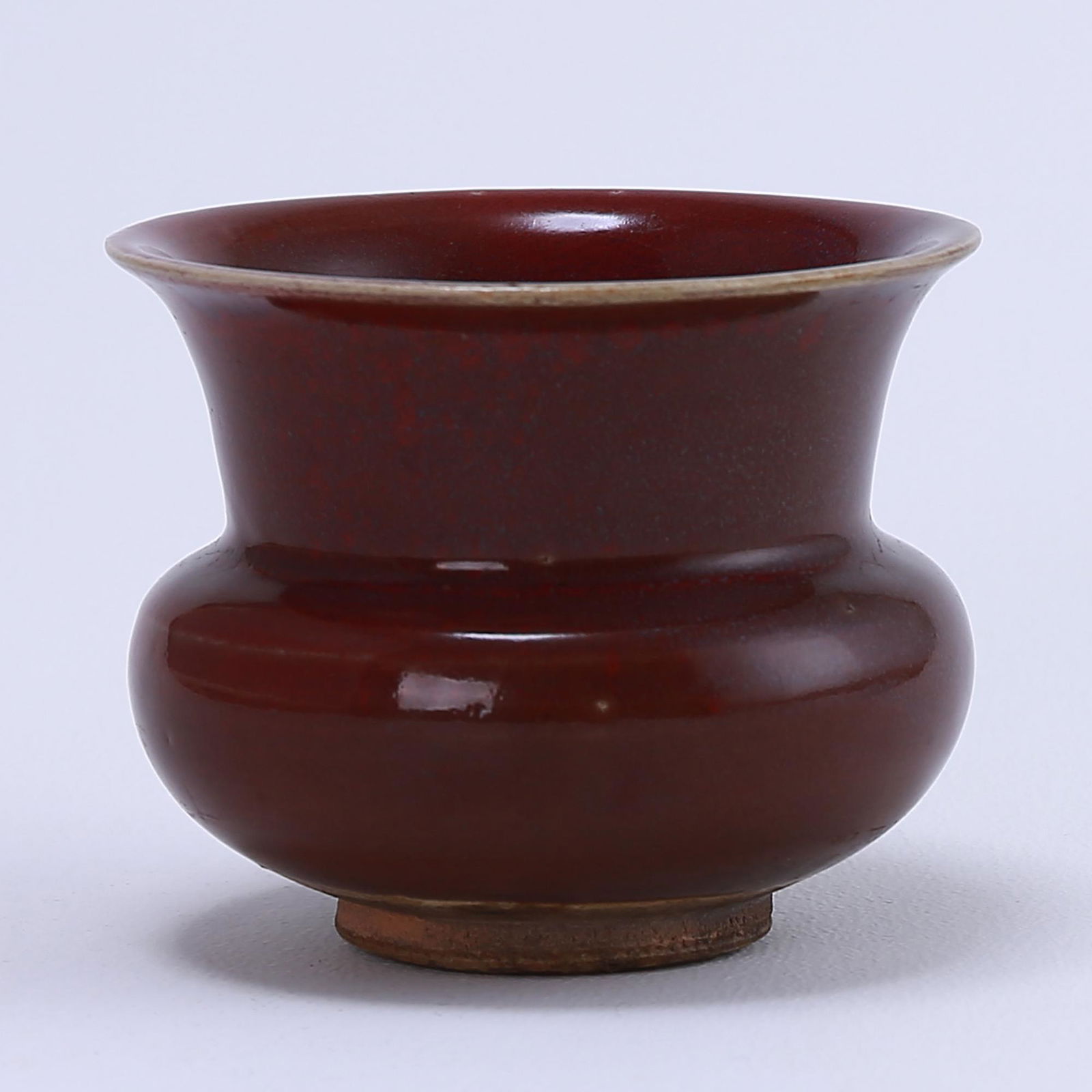Jun kiln red glaze slag bucket (1 of 6)
