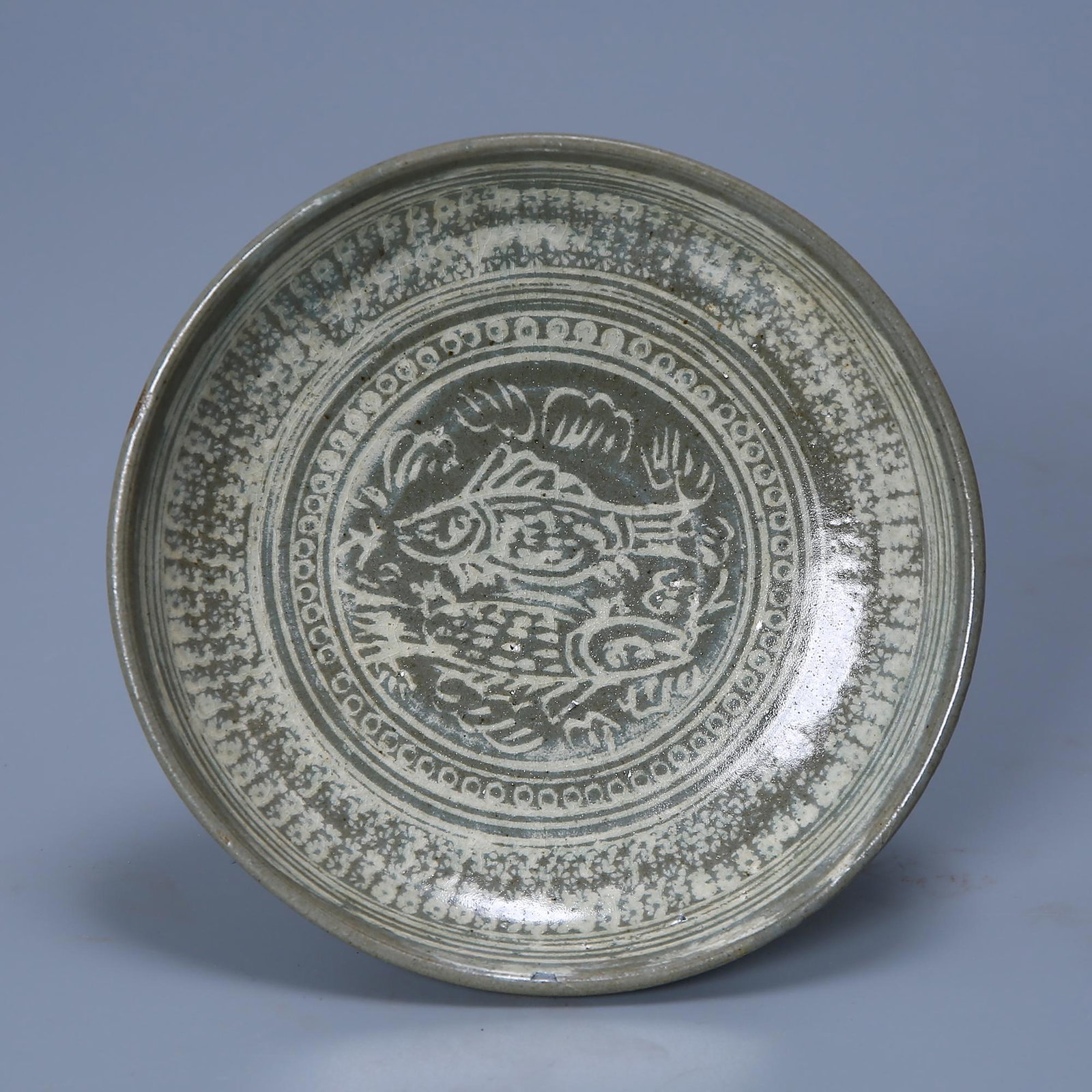Song Dynasty Goryeo Celadon Plate with Pisces Pattern (1 of 5)