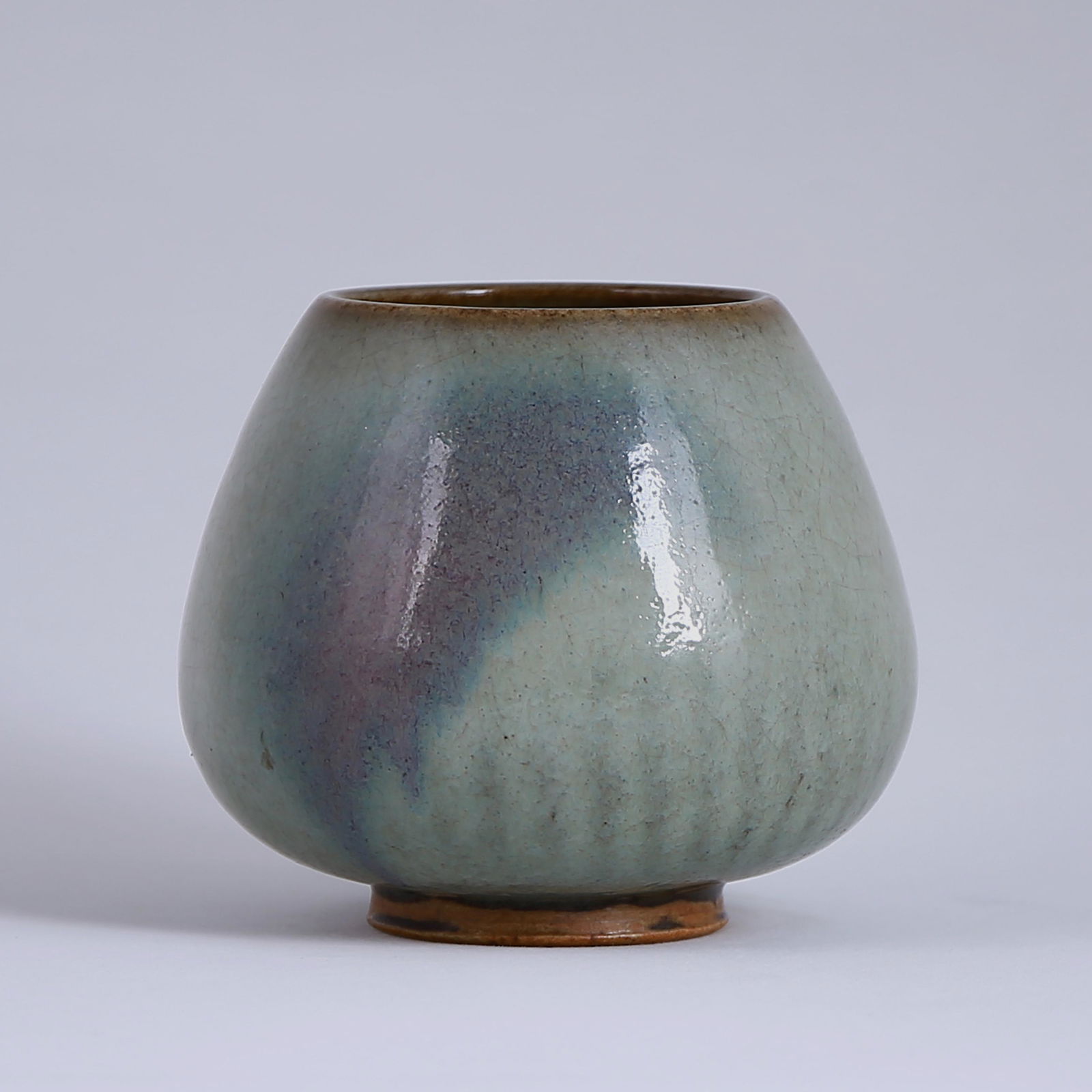 Jun kiln celadon red spot chicken heart jar (1 of 5)