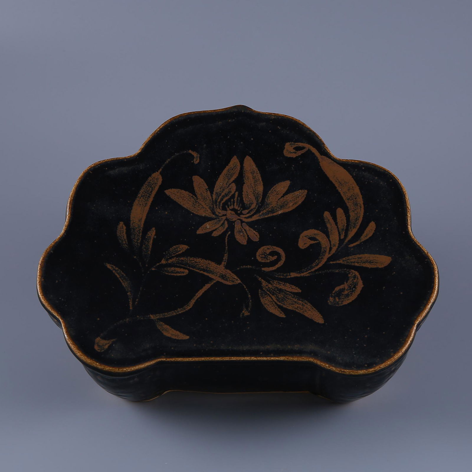 Song Cizhou Kiln Black Glazed Iron Rust Flower Poem and (1 of 7)