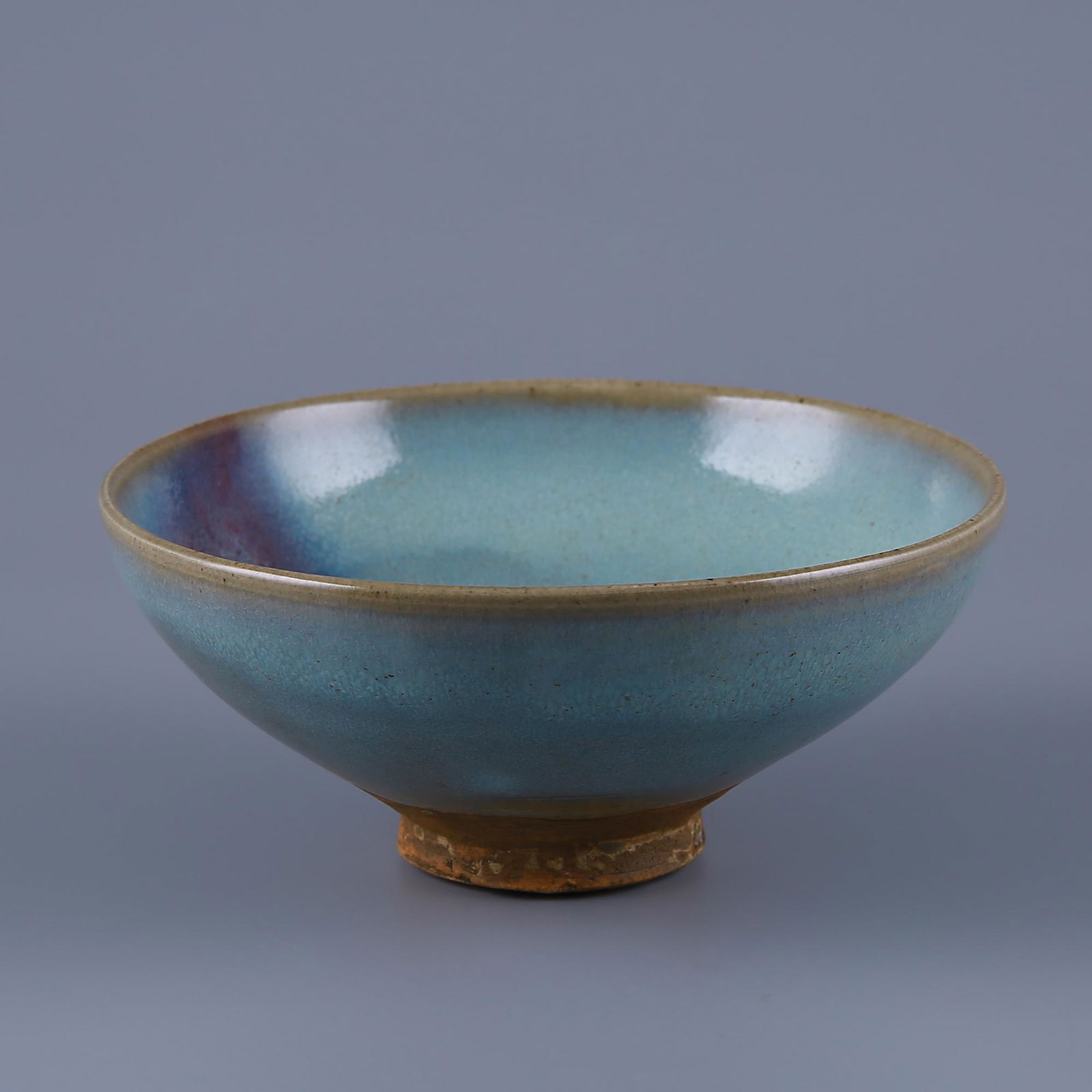 Yuan Dynasty Jun Kiln Celadon Glazed Red Spot Bowl (1 of 7)