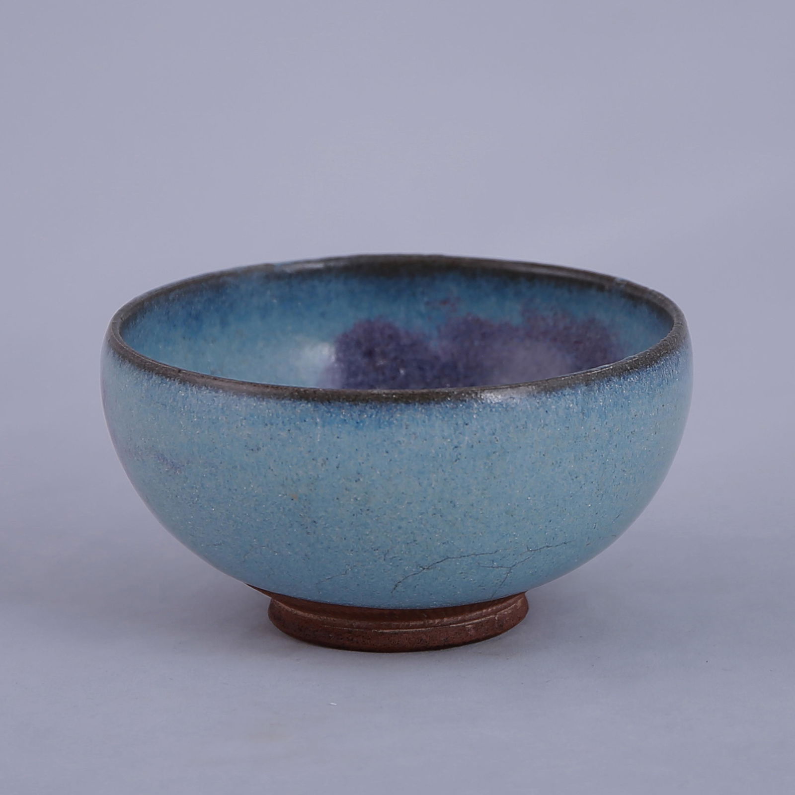 Jun kiln celadon bowl with red spots (1 of 6)