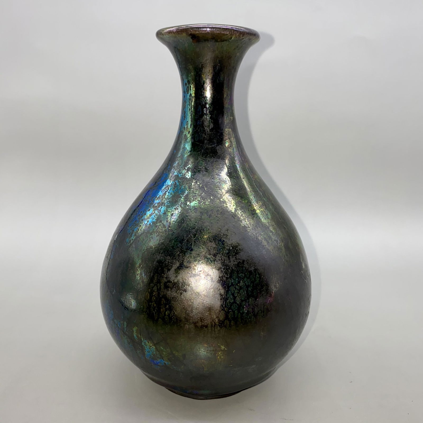 Ming Jianzhou Kiln Black Glazed Jade Pot Spring Vase (1 of 4)