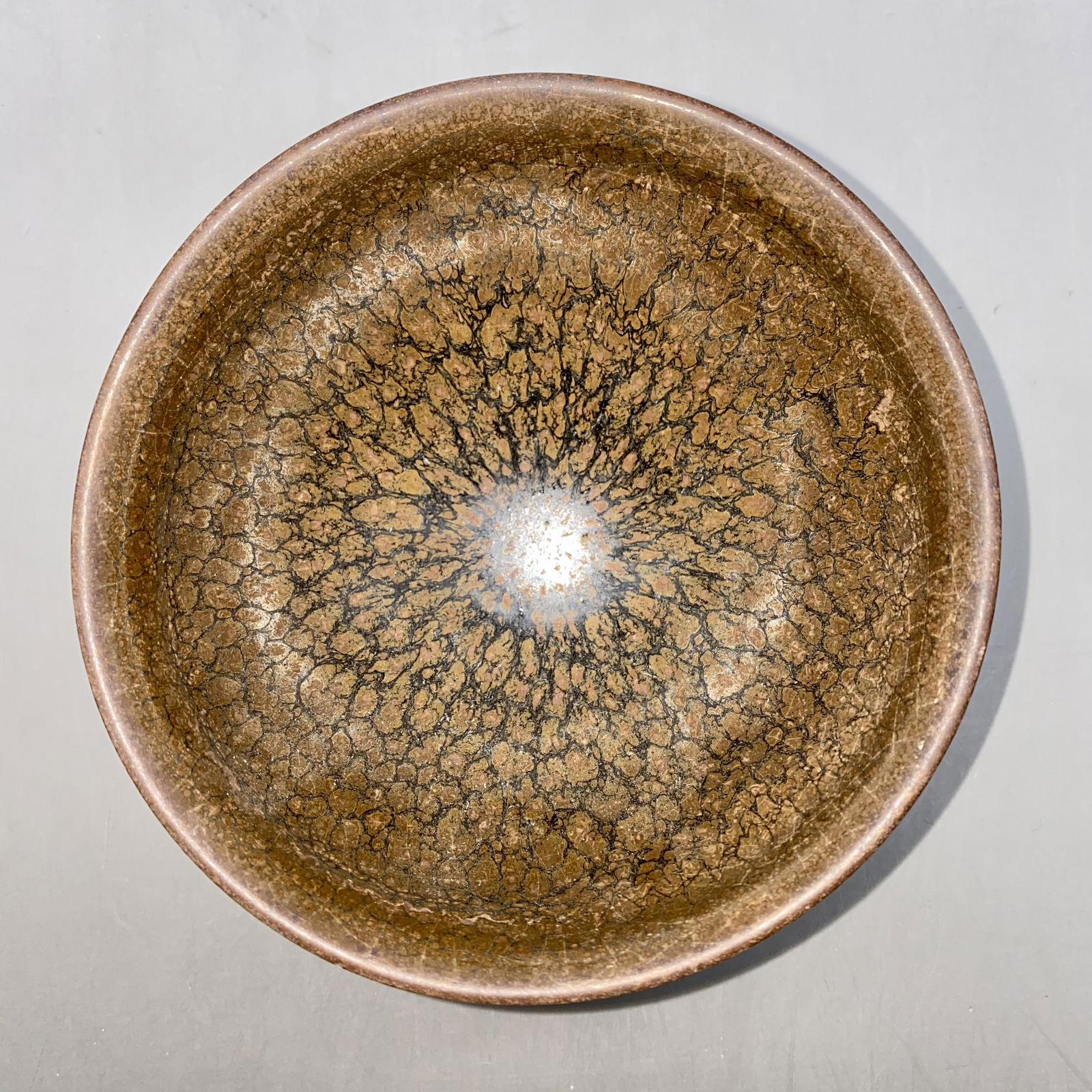 Song Jianzhou Kiln Black Glazed Partridge Spotted Lamp (1 of 2)