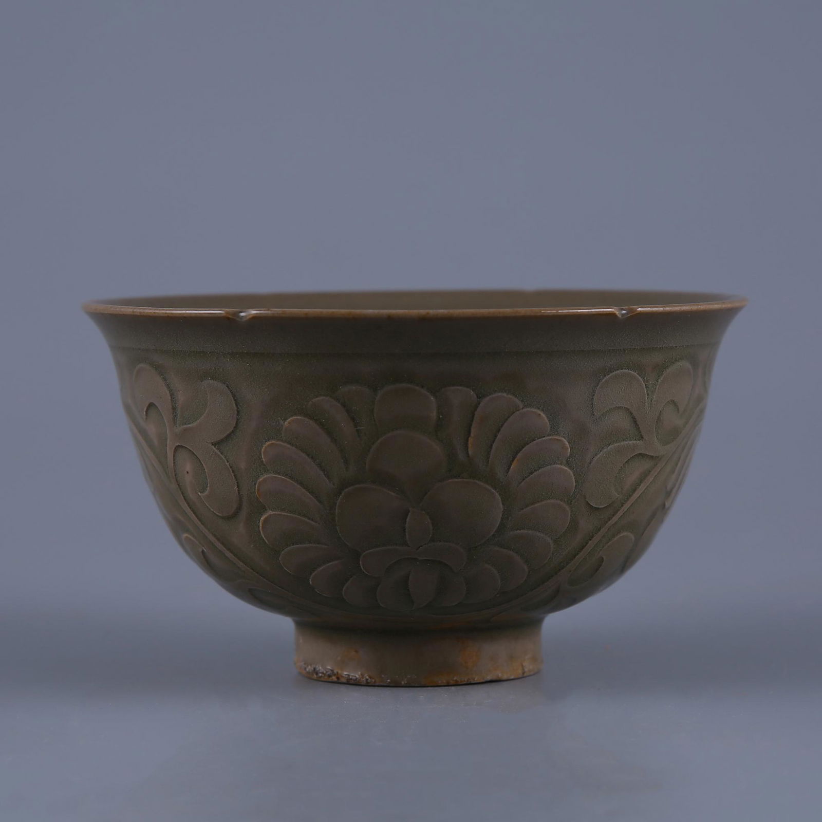 Song Dynasty Yaozhou Kiln Celadon-glazed Peony Design (1 of 8)