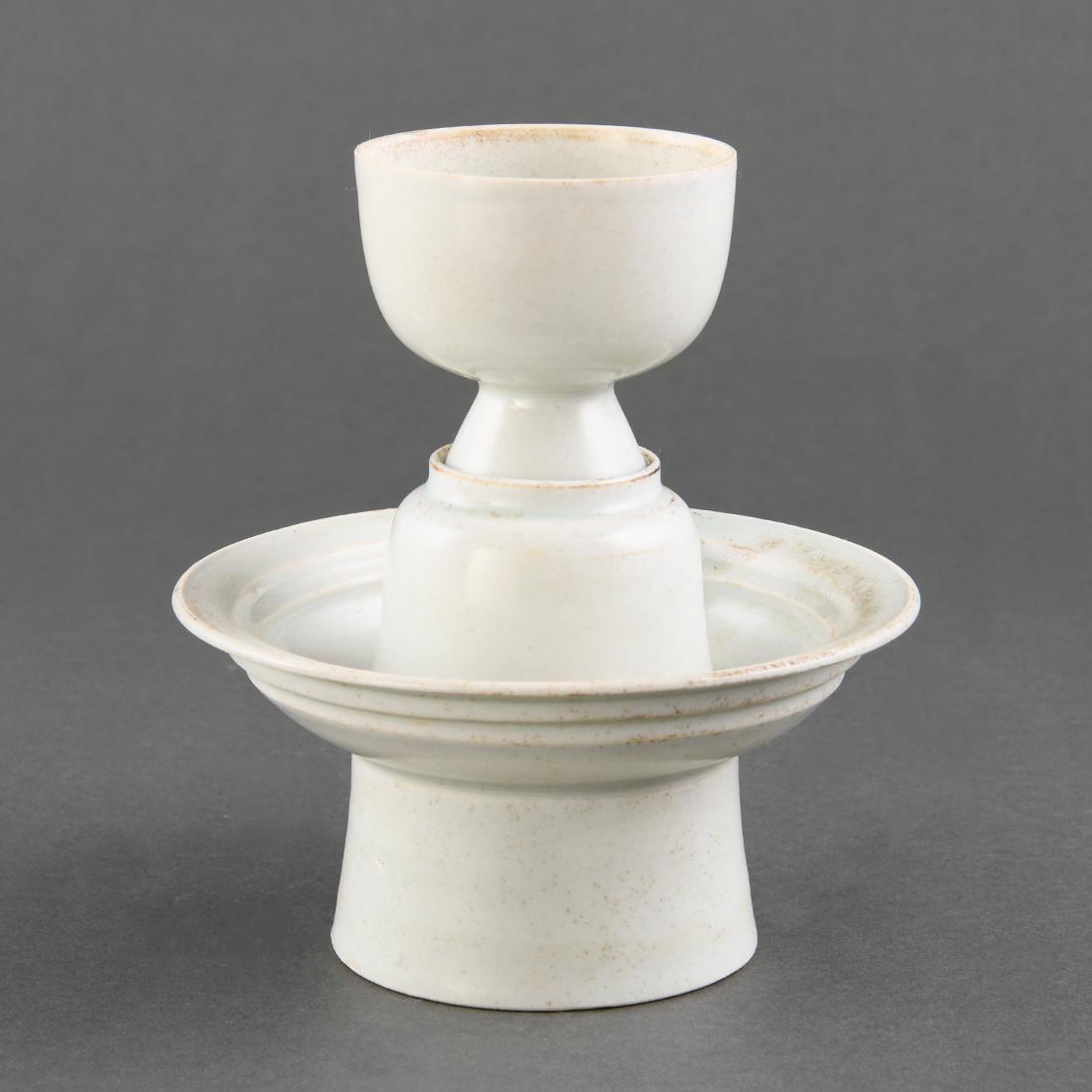 A 'HUTIAN' QINGBAI STEMCUP AND HOLDER (1 of 8)