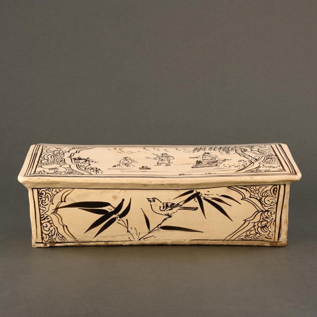 A RECTANGULAR PAINTED 'CIZHOU' PILLOW (1 of 9)