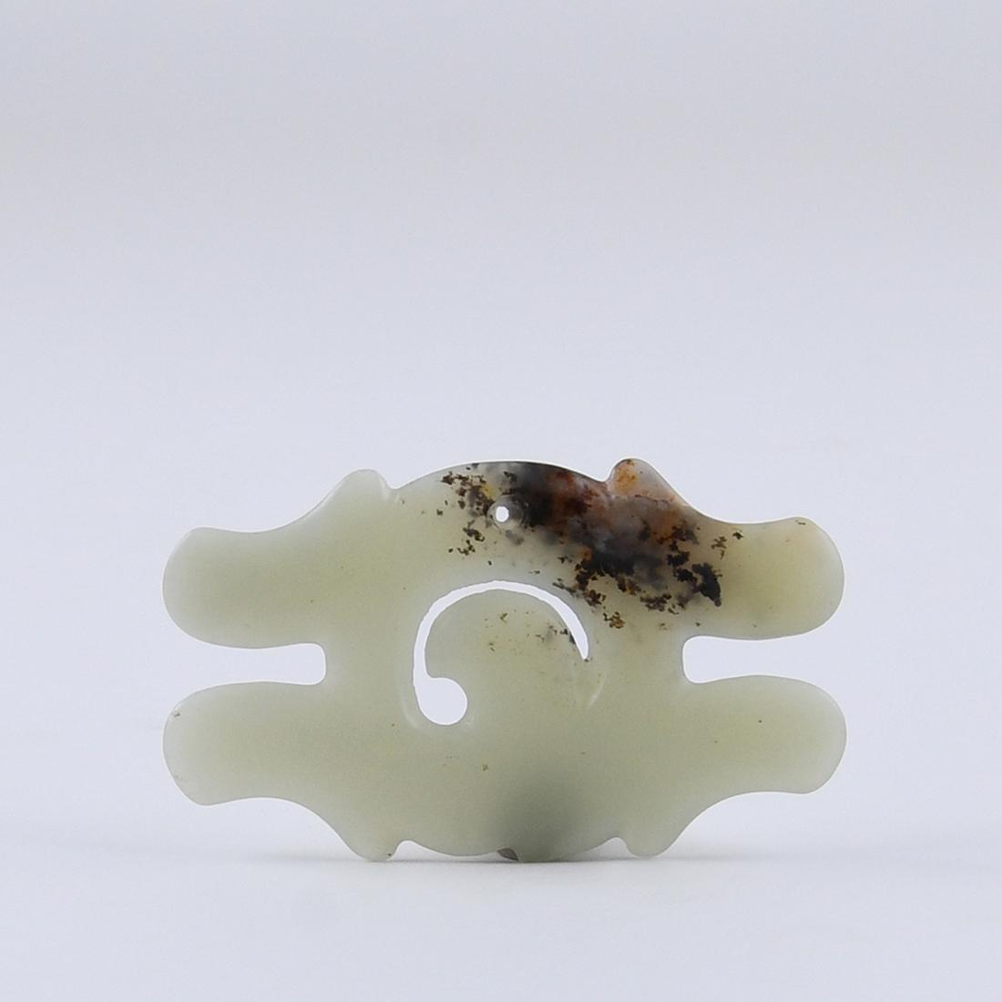 A HONGSHAN CULTURE 'CLOUD' JADE PENDANT (1 of 5)