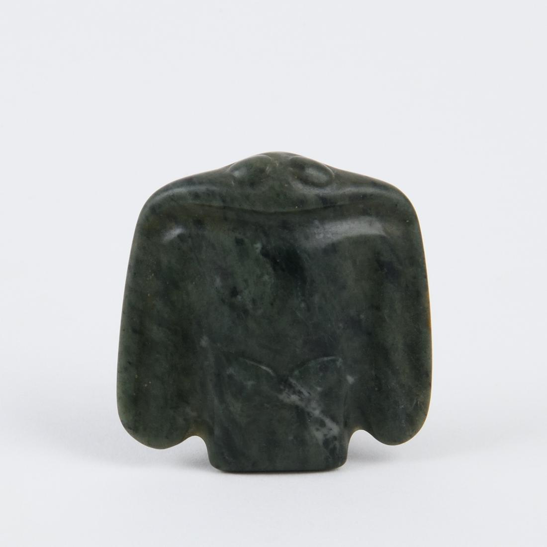 A GREEN JADE BIRD-FORM AMULET (1 of 4)