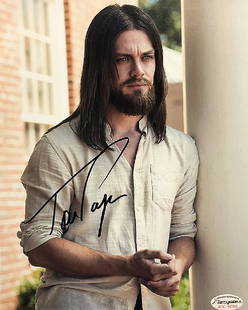 "WALKING DEAD" - Tom Payne as 'Jesus' signed 8x10 Photo: 100% In-Person! Signed color 8x10 scene photo by Tom Payne as 'Jesus' from the smash-hit series, "The Walking Dead". Our last one! Dimensions: 8" x 10" Artist or Maker: Tom Payne Medium: