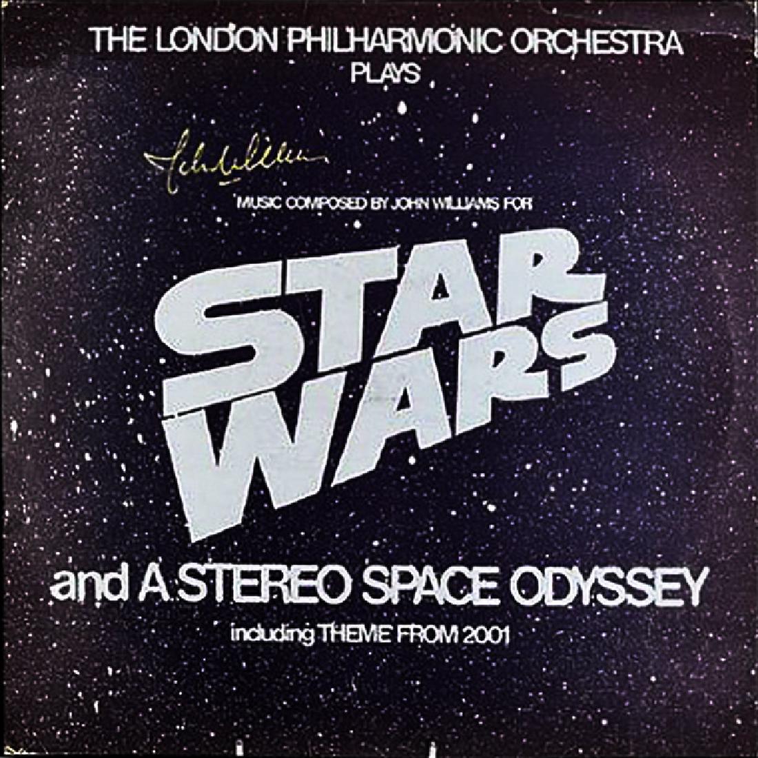 "STAR WARS" Music Legend JOHN WILLIAMS signed: Description: 100% In-Person. Vintage, Original 1977 "Star Wars and A Stereo Space Odyssey" soundtrack album by Legendary, Oscar-winning composer and long-time Lucas/Spielberg collaborator John William