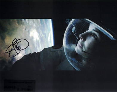 "GRAVITY" Sandra Bullock signed 8x10 photo: 100% In-Person. Signed color 8x10 photo by Sandra Bullock