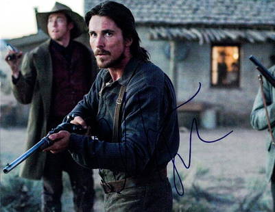 "RESCUE DAWN" Christian Bale signed 8x10 photo: 100% In-Person. Signed color 8x10 photo by Christian Bale