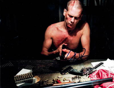 "DEATH SENTENCE" Kevin Bacon signed 8x10 photo: 100% In-Person. Signed color 8x10 photo by Kevin Bacon