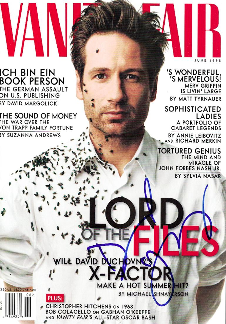 "VANITY FAIR" David Duchovony signed Magazine (1 of 2)