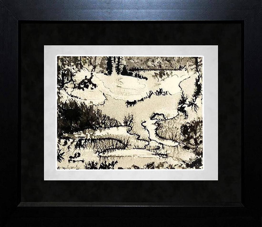 PIERRE ALECHINSKY - ORIGINAL India-ink on Paper - (1 of 2)