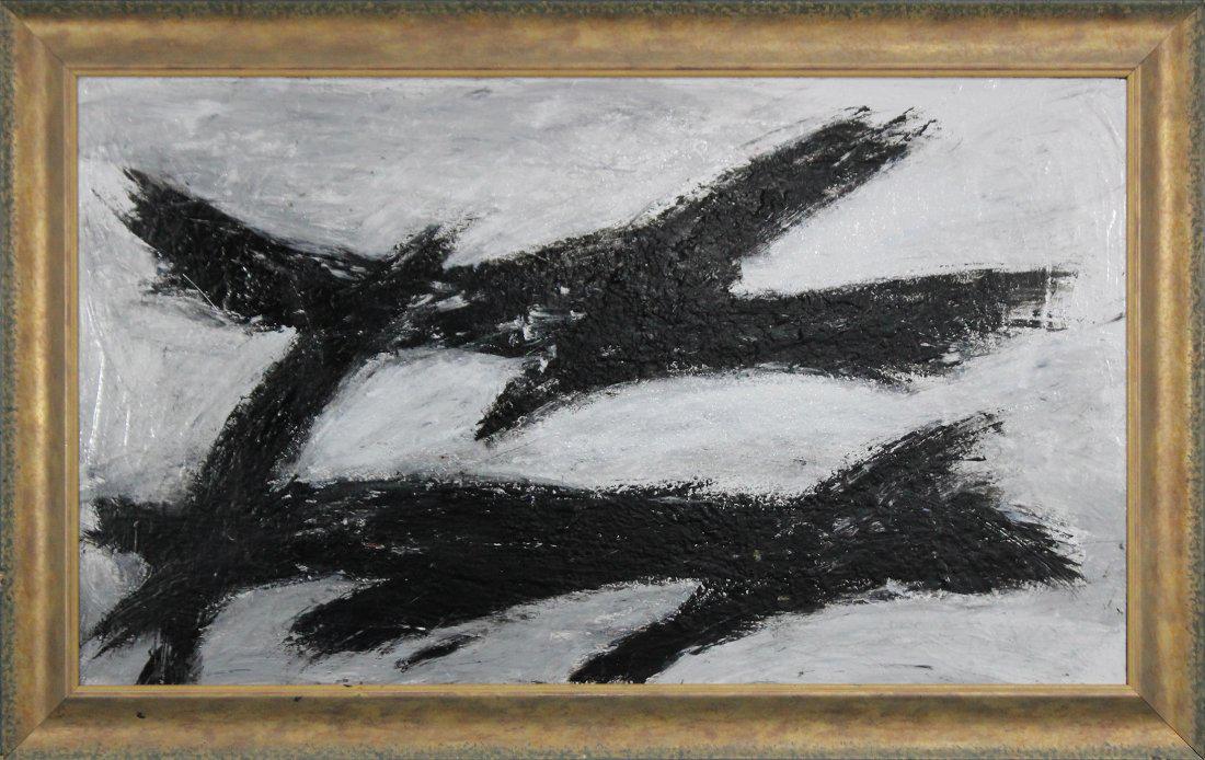 FRANZ KLINE - (*Attributed) Original Abstract on Board (1 of 8)
