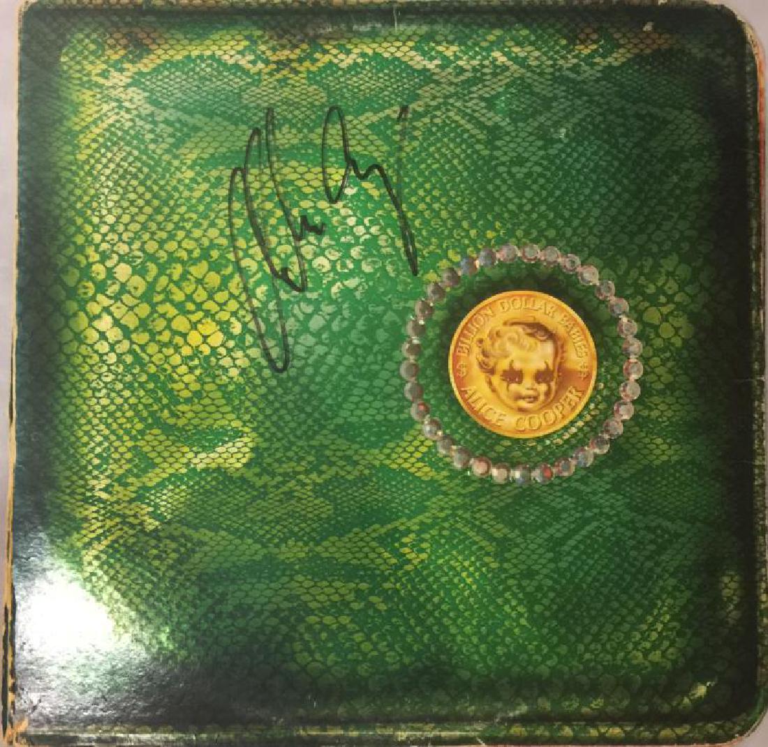 ALICE COOPER Classic signed "Billion Dollar Babies" LP (1 of 2)
