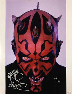 "STAR WARS - PHANTOM MENANCE" DARTH MAUL Ray Park: 125411 - From 2006 signing at our store - 100% In-Person, Hand-Numbered Limited Edition 16x20 photo of 'Darth Maul' from "Star Wars: The Phantom Menace" signed: "Ray Park - Darth Maul (#9/14)"