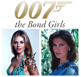 "JAMES BOND: GIRLS" - 2 Gorgeous Signed Color 8x10: 138062-138063 - 100% In-Person. Gorgeous signed close-up color 8x10 photo by Maud Adams - the only woman to ever be a "Bond" girl, twice ("Octopussy" and "The Man with the Golden Gun") PLSU another