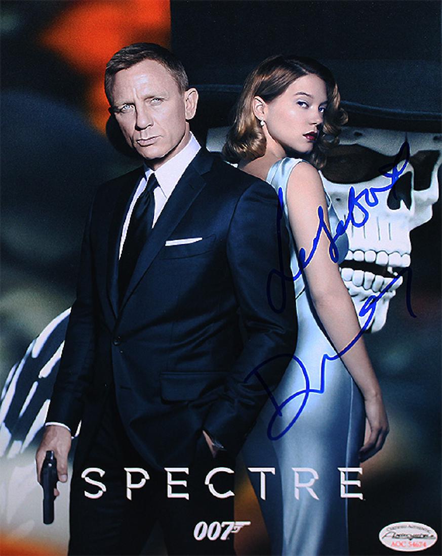 "JAMES BOND: SPECTRE" - Daniel Craig/Lea Seydoux signed (1 of 2)
