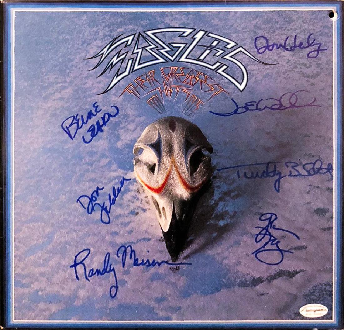 "The EAGLES" - 'Their Greatest Hits' RARE LP Signed ALL (1 of 3)