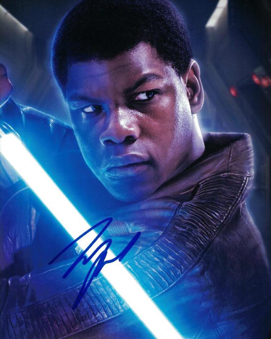 "STAR WARS: The Force Awakens" John Boyega Signed 8x10 (1 of 2)