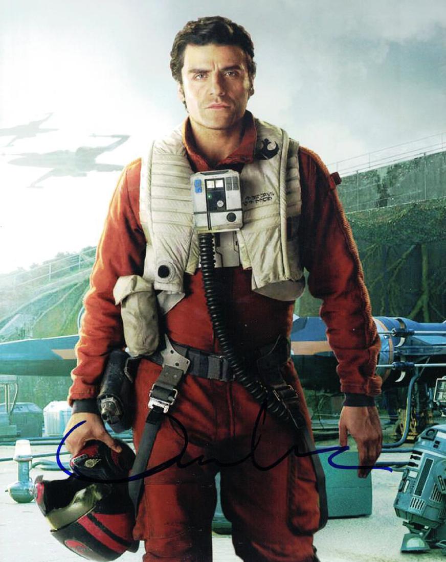 "STAR WARS: The Force Awakens" Oscar Isaac Signed 8x10 (1 of 2)