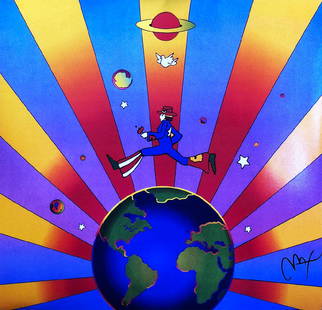 PETER MAX - 'Earth Day' Famous H/S Lithograph: 139290 - One of the most successful and prolific Pop Artists in history. Consistently collected by the art world at-large. This is Peter Max's famous 'Earth Day', an annual event every April 22,