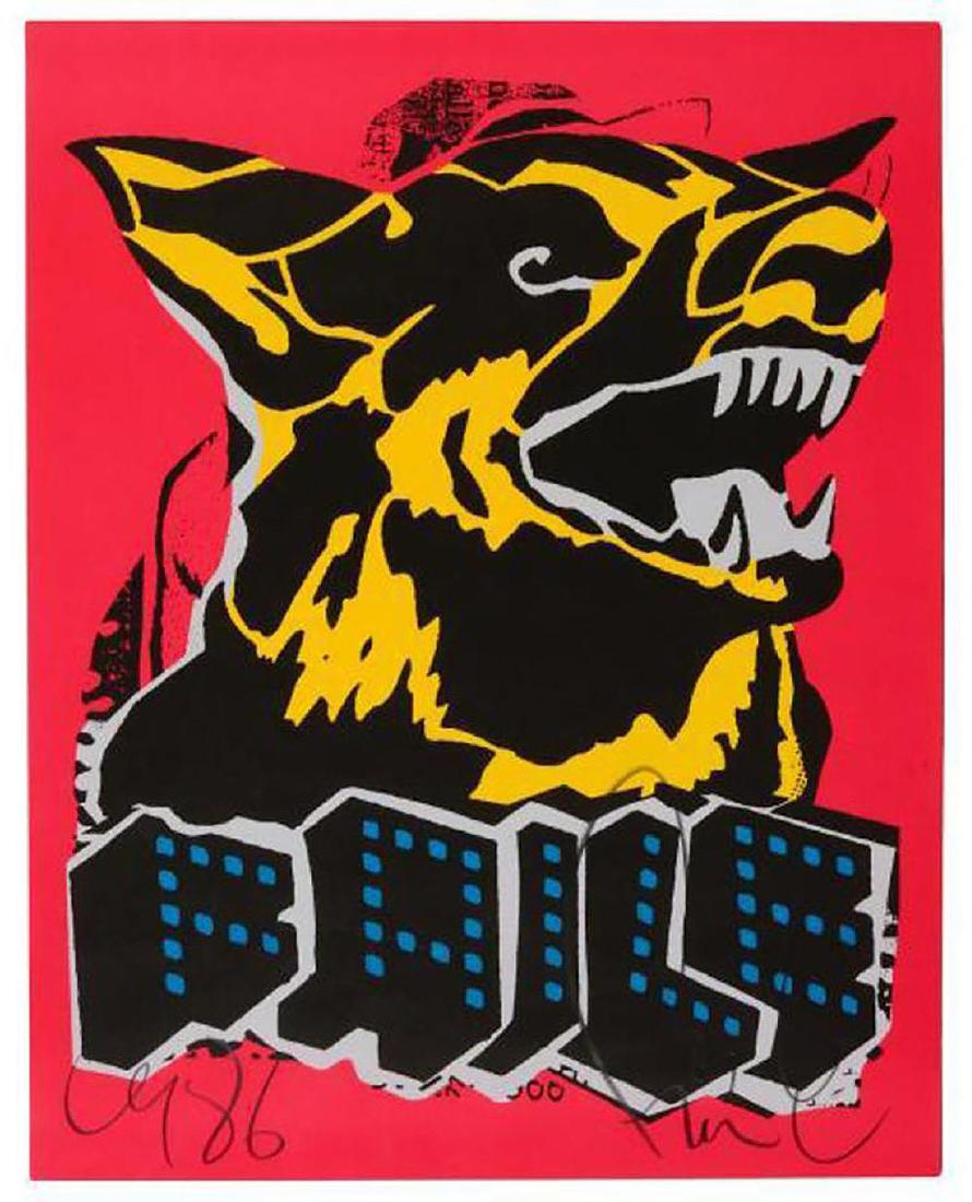 FAILE - Street Artist Limited Edition 'Shepard': 138526 - RARE!! FAILE is the Brooklyn-based artistic collaboration between Patrick McNeil and Patrick Miller. Their name is an anagram of their first project, 'A Life'. Very scarce on the market. This